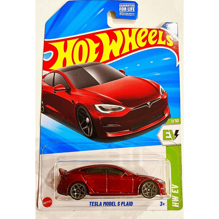 2025 HOT WHEELS HW EV 1/10 Tesla Model S Plaid Red #9/250