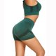 thumbnail image 4 of Gibobby Pantalones mujer Pantalones de entrenamiento de fitness de yoga para correr para mujer Pantalones de yoga atléticos deportivos(Verde， M), 4 of 5
