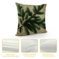 thumbnail image 4 of Leisuo Decorative Throw Pillow Case Evergreen Branch Beautiful Lump Winter On White Nature Coniferous Parks Outdoor Farmhouse Pillow Cushion Cover for Couch Sofa Bed, 4 of 5
