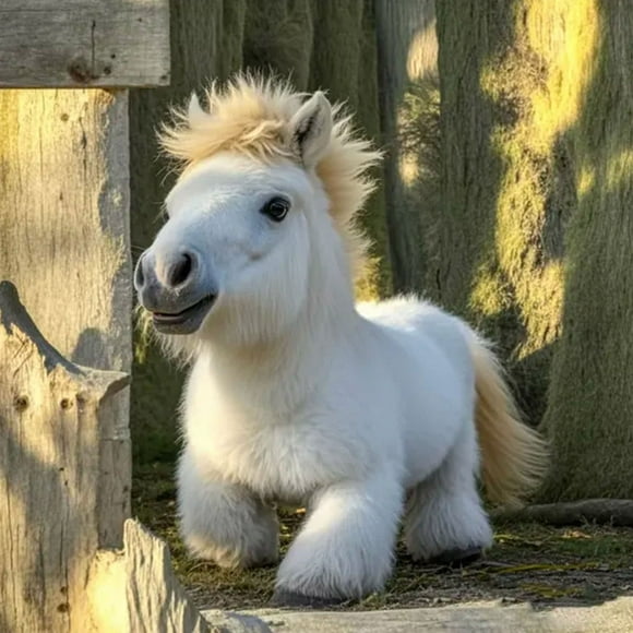 Nicoo - My Realistic Robot Pony, My Little Pony Doll, Walks, Barks, and Wags Its Tail—Just Like The Real Thing, Life-Like Robots Pony, The, Cute Pet Doll Home Decor