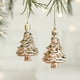 thumbnail image 4 of Adornos para Árbol de Navidad (Paquete de 2) | Adornos Dorados Irrompibles de 7,5 X 5 Cm y 9,5 X 9 Cm | Decoración Festiva Colgante para Árbol, Corona, Guirnalda, Centro de Mesa y Recuerdos de Fiesta, 4 of 6
