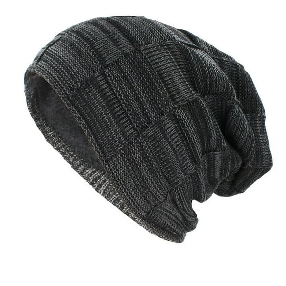 FAIWAD Unisex Beanie Hat Warm Fleece Lined Soft Caps Knitted Slouchy Thicken Beanies Hat