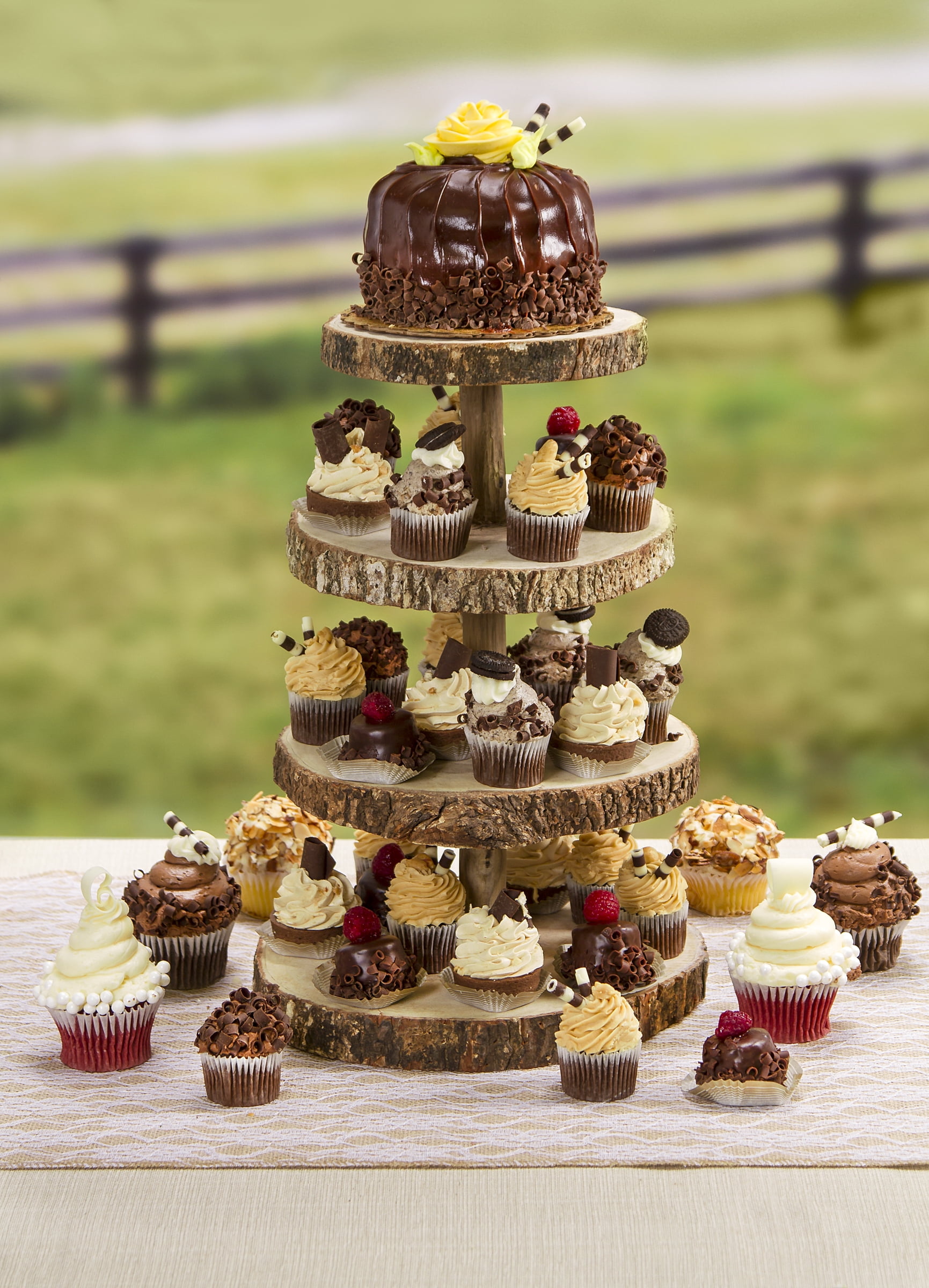 4 Tier Cupcake Stand Wood Display Stand Wedding Dessert Stand Rustic Plant Stand Tiered Cupcake Stand Rustic Tiered Wood Shelf