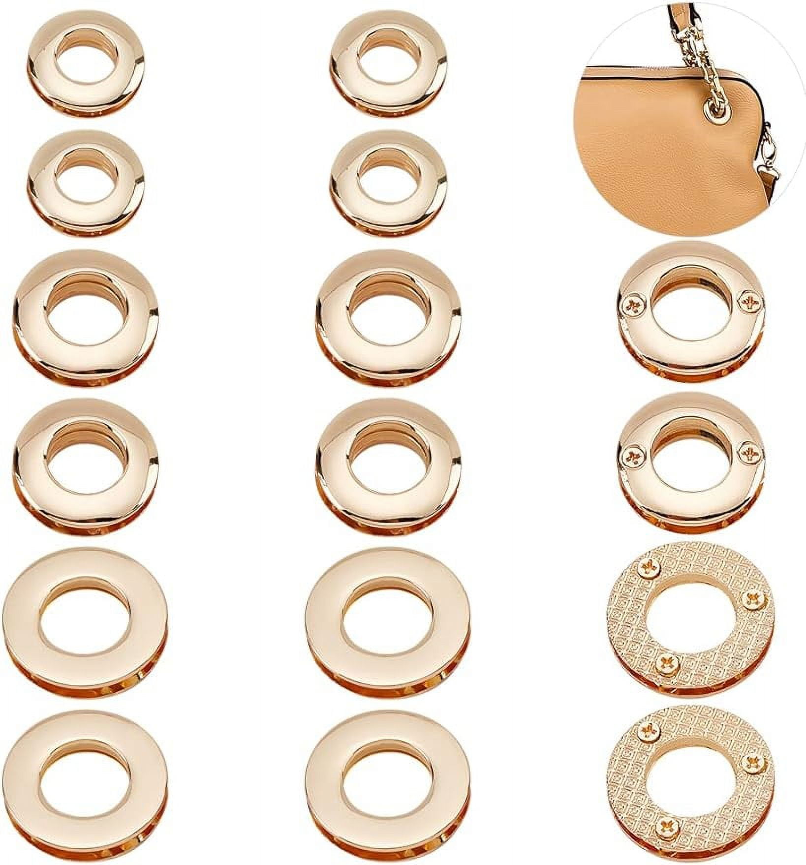 DIY Handbag Kiss Clasp Kit - 50Pcs Metal Internal Flex Frame Spring Hinges In 5 Sizes (Silver) For Coin Purses, Wallets & Craft Projects