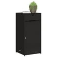 thumbnail image 2 of vidaXL Garden Storage Cabinet Black 55x55x111 cm Poly Rattan, 2 of 5