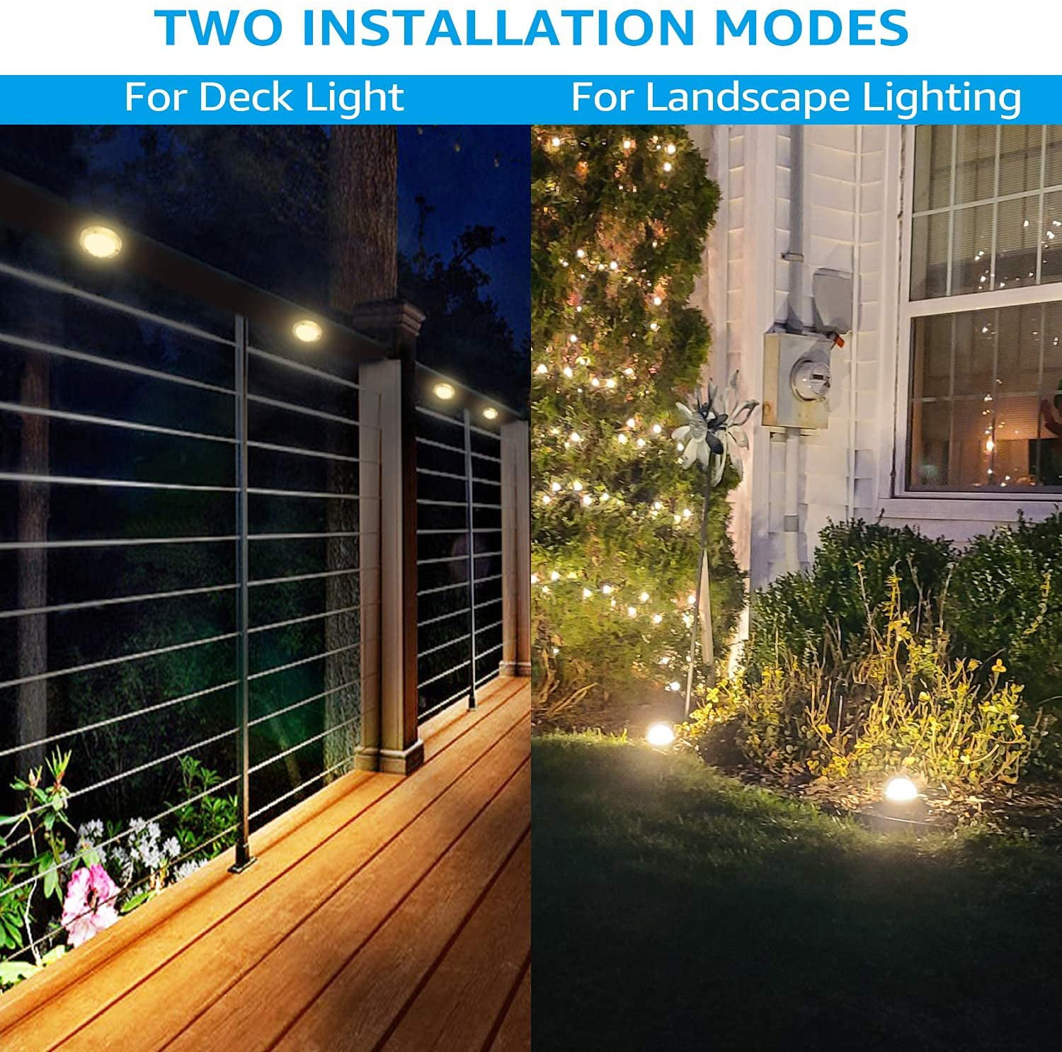INNERWILL Landscape Lights 5W LED Garden Light 12V-24V Outdoor Flood Lights  Landscaping Light Daylight Spotlights Waterproof Low Voltage Lights for