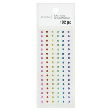 12 Packs: 102 ct. (1,224 total) Multicolored Rhinestone Stickers by Recollections™