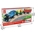 thumbnail image 2 of Hape Rolling-Stock Wooden Train Set, Battery Operated, 2 of 5