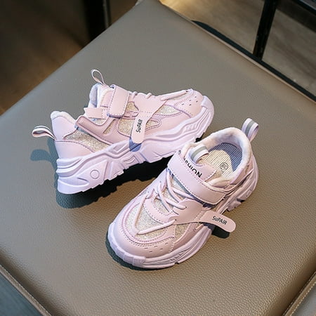 

NASIQXB Top 10 Girls Shoes Toddler Children s Sports Shoes Winter Solid Color Casual Running Shoes Warm Shoes For Boys And Girls Baby Girl Shoes 3yr Old Girl Shoes