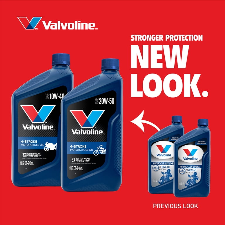 Valvoline, 4-Stroke Motorcycle Motor Oil, 20W-50, 1 QT - Walmart.com