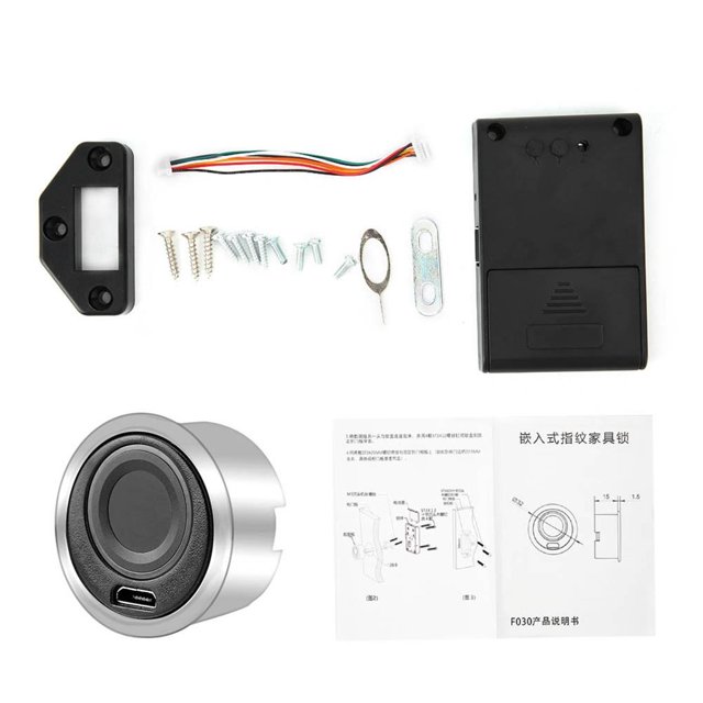 Cerradura De Combinación De Seguridad Para Cajón De Gabinete Con Cerradura De Huella Dactilar Sin Llave Semiconductor Completamente Automática Scienceny EL009647-00