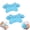 Blue, variant on PloutoRich 2PCS Wrist Support for Keyboard Wrist Rest Wrist Pillow Band Comfortable Soft Hand Rest Wrist Support for Mouse, Blue