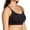 Black, variant on Women's Rhonda Shear 9603 Adjustable Strap Body Bra (Black L)