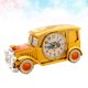 thumbnail image 4 of 1 reloj despertador de escritorio con forma de coche clásico, reloj de noche, decoración para el hogar, dormitorio, oficina, dorado y naranja., 4 of 6
