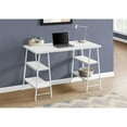 thumbnail image 5 of Monarch Specialties Computer Desk, Home Office, Laptop, Storage Shelves, 48"L, Work, White Laminate, 5 of 5