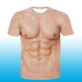 thumbnail image 2 of Divertido Humor 3D Digital impreso MuscleT-shirt manga corta para hombres L jinwen camisa con estampado de músculos divertidos para hombre, 2 of 5