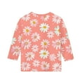 thumbnail image 5 of Nmnitkp Boys Girls Long Sleeve Shirts Orange Festival Casual Fashion Printed 3/4 Sleeve Round Neck Top Suit Cute Sweatshirts Pink,9 Years, 5 of 5