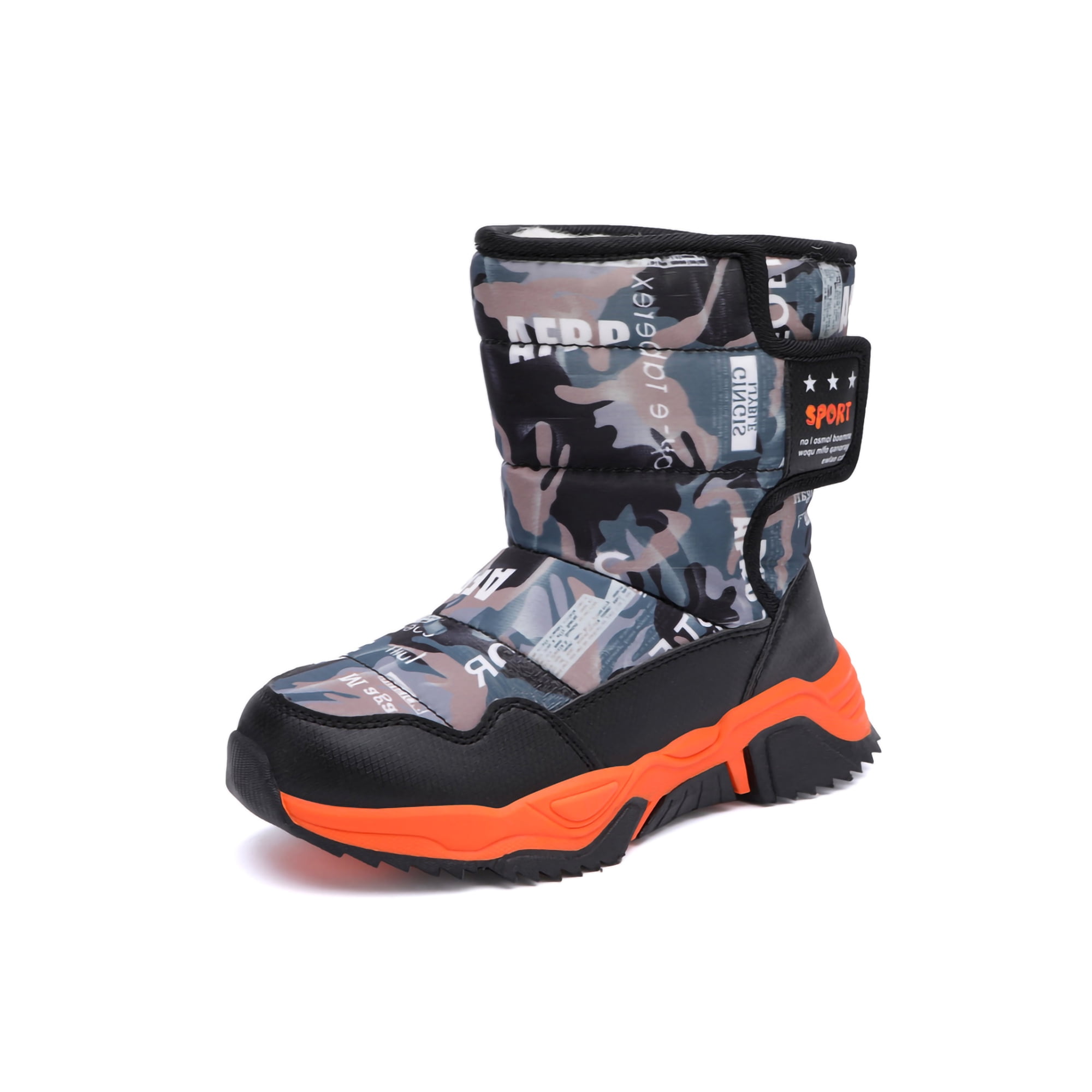 Boys camo snow boots best sale