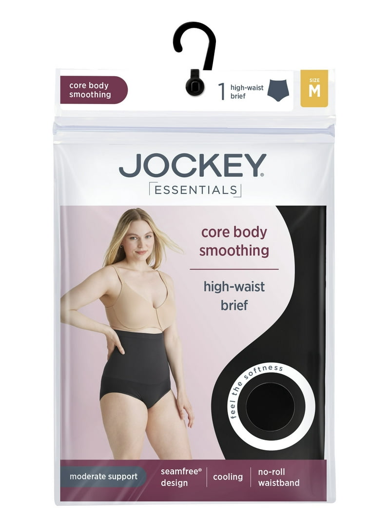Jockey Essentials Women's Core Body Smoothing High-Waist Brief, S