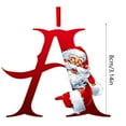 26 Alphabet Christmas Tree Hanging Decorations Alphabet Hanging Novelty