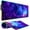 07 Purple Galaxy, variant on Gaming  Pad, Large Mousepad with  Light, Keyboard Pad Gaming Accessories for Desk, Non-Slip Rubber Base Big  Mat for Gamer, 31.5 X 11.8 Inch, Dazzling Galaxy