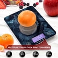 thumbnail image 5 of BZSMCE Digital Food Scale Kitchen Scales Creatively Glistening Noir Pattern Baking Cooking Keto and Meal Prep, with LCD Display, 5 of 7