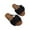Black, variant on VerPetridure Sandals for Women Flat Summer, Square Open Toe Slide Slip on Bow Tie Flat Sandals for Summer