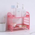 thumbnail image 4 of Desktop Storage Rack Organizer Double-Layer Cosmetic Stationery Storage Holder Table Sundries, 4 of 5