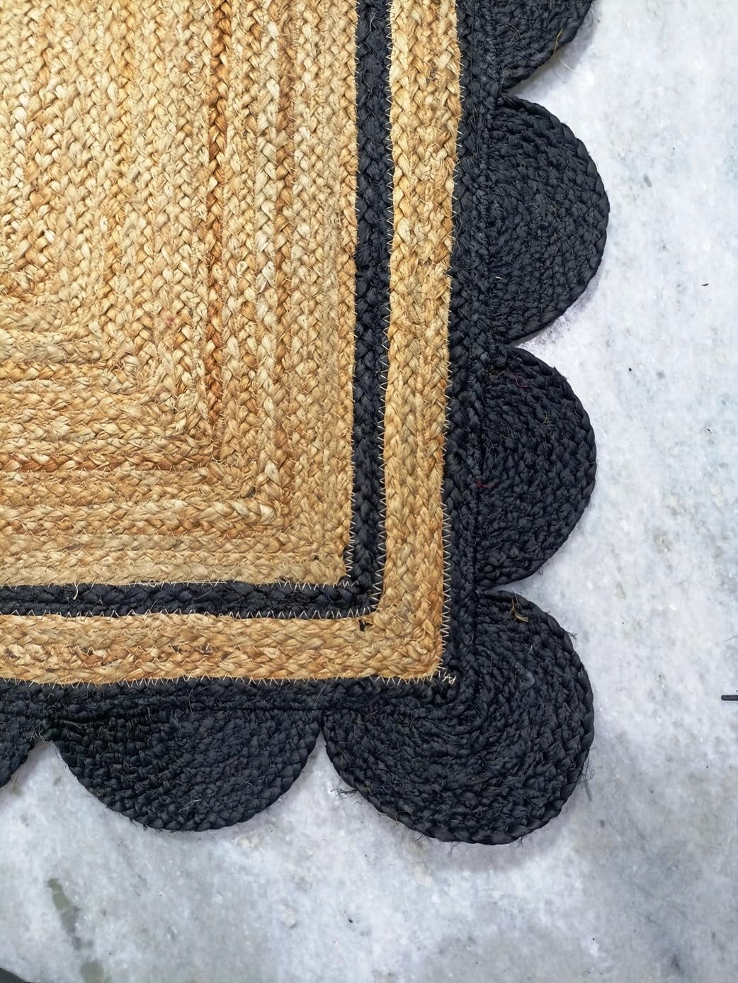 Handwoven Natural Jute Area Rug – Eco-Friendly, Durable & Stylish Floor Décor Rug, Rural Rugs Size - 5 x 8 Feet (150 cm x 240 cm)
