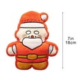 thumbnail image 3 of Juego de 6 adornos navideños con muñeco de nieve, Papá Noel, calcetín de cedro para casa del árbol | Decoración colgante de tela suave para el árbol de Navidad, la repisa de la casa, la ventana, 3 of 5