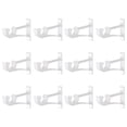 thumbnail image 1 of Soportes para barra de cortina Inteprter de alta resistencia color blanco 12 piezas, 1 of 6
