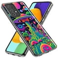 thumbnail image 2 of MUNDAZE Samsung Galaxy A14 5G Shockproof Clear Hybrid Protective Phone Case Neon Psychedelic UFO Alien Planet Cover, 2 of 5