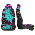 thumbnail image 4 of Fotbe Rex Dinosaur With Sunglasses Pattern Automotive Seat Covers for Cars Trucks and SUVs – Car Seat Covers for Front Seats,Protective Seat Covers,Vehicle Seat Covers, Set of 2, 4 of 9
