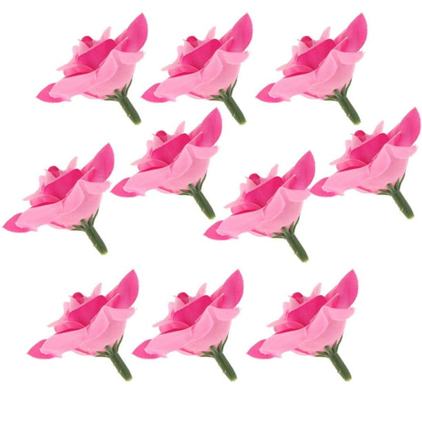 Rosas Artificiales Baoblaze Ramillete DIY Decoración 10 Piezas