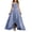 Blue, variant on Junior Bridesmaid Dresses Ruffle Slit Satin Fl𝐨wer Girl Dress Long Square Neck Spaghetti Straps Formal Dresses Tween 2026