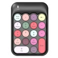 thumbnail image 2 of Wireless Numeric Keyboard 18 Keys Mini Round Keycap 2.4GHz Keypad with Receiver Desk Key Board Supplies for PC Computer Colorful Black, 2 of 9