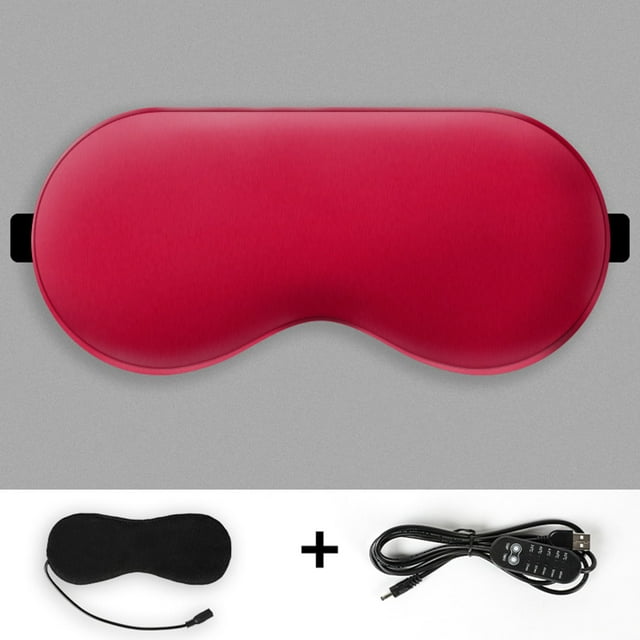 Canada Day Kcavykas Fall Savigs, Household Essential,Simulated Silk Usb Temperature Control Eye Mask Female Lunch Break Shading Eye Mask Heating Hot Compress Sleep Eye Mask