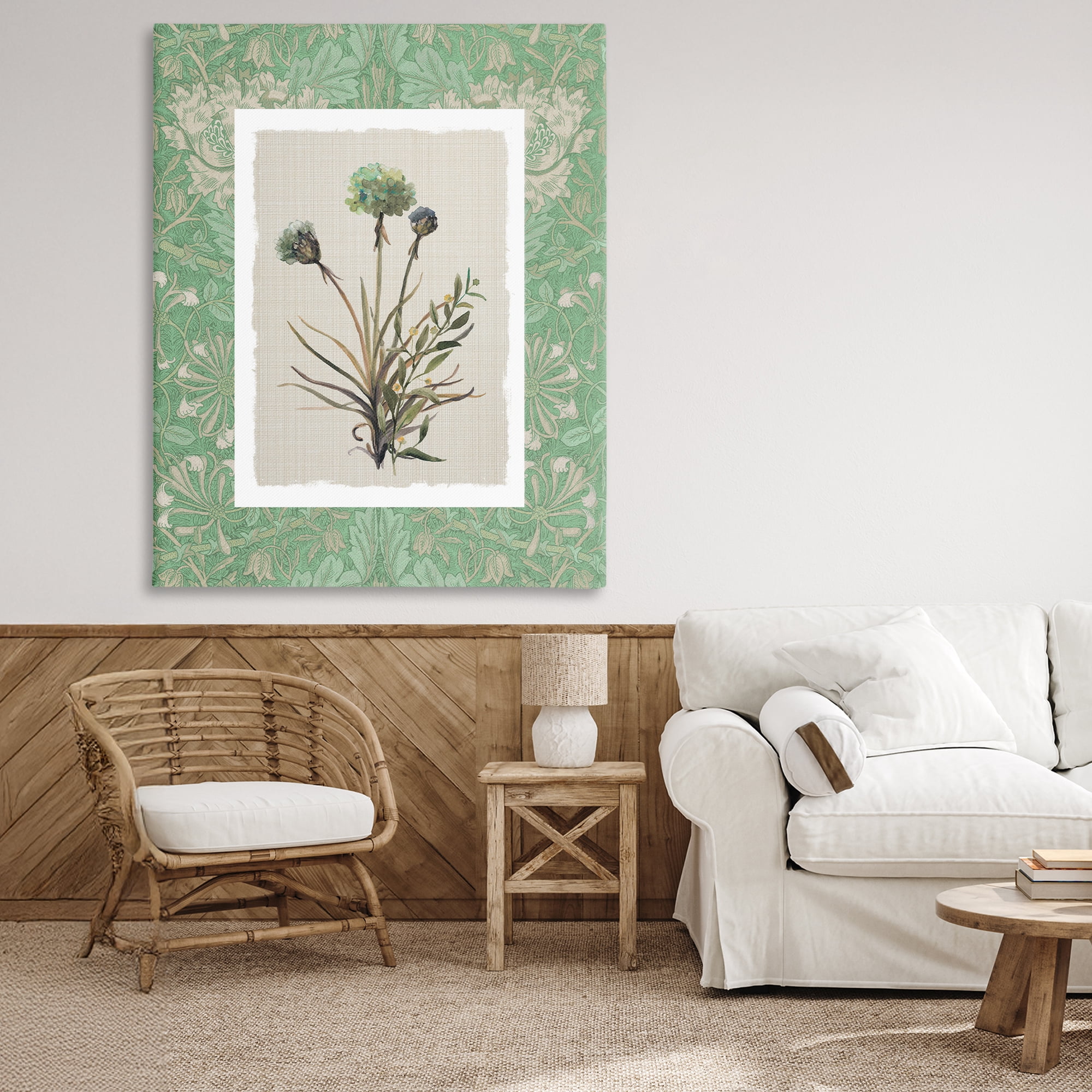Stupell Industries Vintage Foliage in Green Canvas Wall Art, design by Carol Robinson