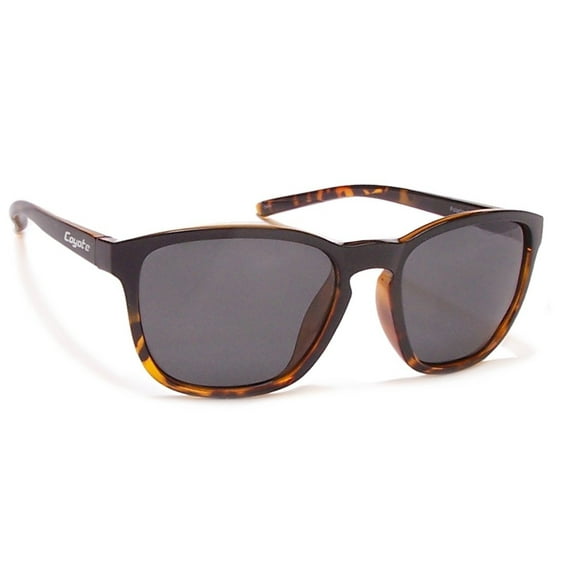 Coyote Rambler Retro Cool Polarized Black Tortoise/Gray Sunglasses