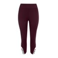 thumbnail image 4 of Womens Fashionable Solid Color Waist Tightening And Buttocks Lifting Pants, 4 of 5