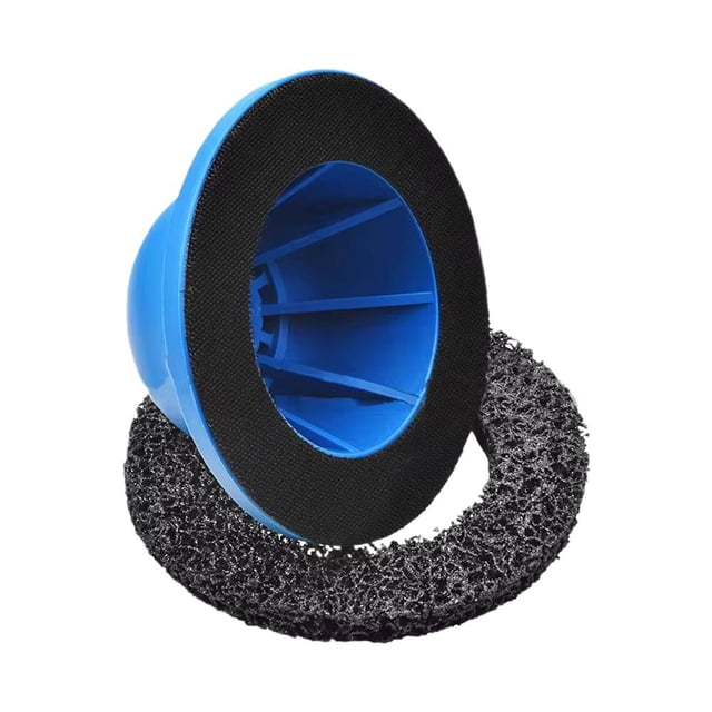 SharkTRUE Premium Plastic Blue Wheel Hub Grinder Cleaning Rotor - Essential For Polishing Brake Discs