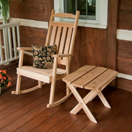 A & L Furniture Western Red Cedar Classic Porch Rocker