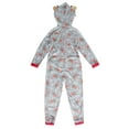 thumbnail image 3 of Qiylii Christmas Family Matching Loungewear, Elk Hooded Long Sleeve Jumpsuit, 3 of 8
