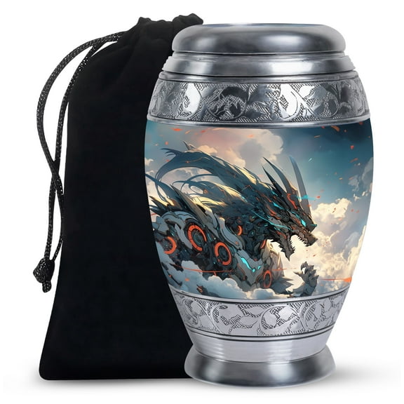 Mechanical Dragon Cremation Urn Human Ashes - Adult Urns For Human Ashes - Large Urns For Human Ashes Adult Female - Urns For Ashes Adult Male - Human Cremation Urns - Large Urns (Size - 10 inch)