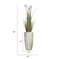 thumbnail image 2 of Artificial Reed Grass | 62" fake grass in a planter| Lavender Ombre feathers | Vintage Home, 2 of 8