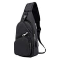thumbnail image 3 of ibiyuan Sling Bag Anti-Theft Crossbody Bag USB Charging Sling Chest Daypack for Men Women, Single Shoulder Crossbody Backpack for Hiking Camping Outdoor Adventures, 3 of 5