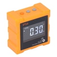 thumbnail image 1 of Angle Gauge, LCD IP54 4 Side Strong Magnetic 0.05 Resolution 4x90 Angle Gauge Inclinometer  for Home Decorating Orange, 1 of 7