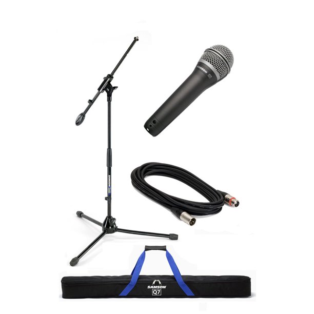 Samson Q7VP Complete Dynamic Mic with Q7 Mic, Boom Stand, Clip, Cable