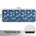 thumbnail image 5 of Unicorn and Sun Blue Pattern Anti Fatigue Kitchen Rugs Set Of 2, Non Slip Washable Decorative Floor Mats for Sink Laundry and Home Use, 17"x47", 5 of 5