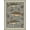 Blue Beige Brown, Pattern 2, variant on Design&I 2'x3' Washable Accent Rug Pet Friendly & Non-Slip Built-In Grip Fishing Vintage Bass Tackle Emblem With Wildlife Border Design for Kitchen, Station